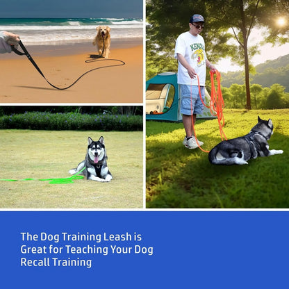 Waterproof Dog Leash Long Pvc Pet Leashes Easy to Clean Rope for Small Medium Large Big Dogs Walking Traning Lead 3M 5M10M 15M