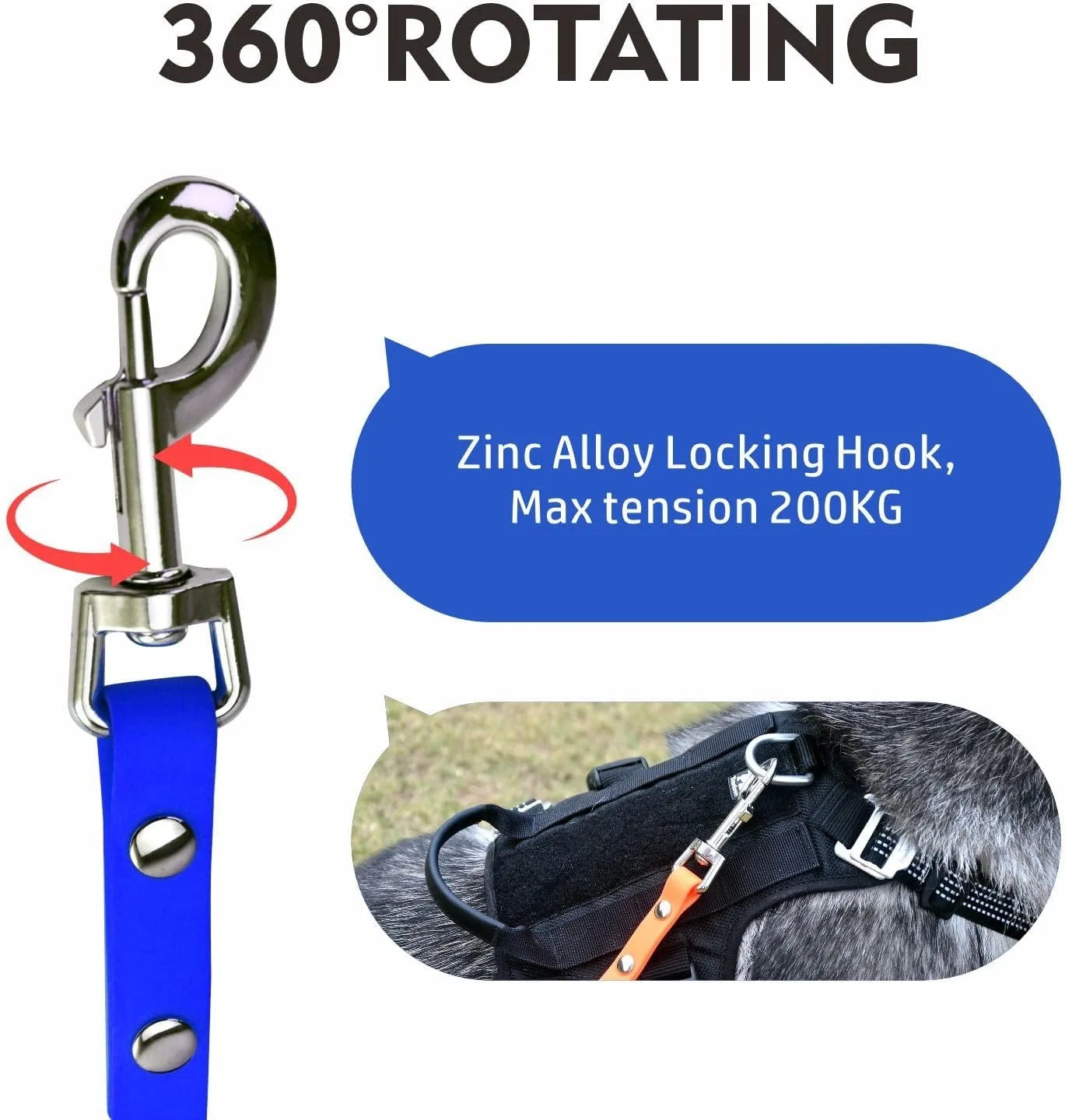 Waterproof Dog Leash Long Pvc Pet Leashes Easy to Clean Rope for Small Medium Large Big Dogs Walking Traning Lead 3M 5M10M 15M